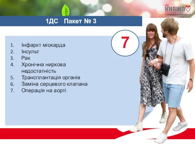 Інфаркт міокарда Інсульт Рак Хронічна ниркова недостатність Трансплантація органів Заміна серцевого клапана Операція на аорті