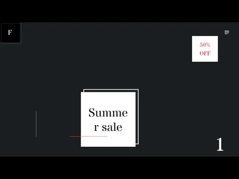 Summer sale 50% OFF