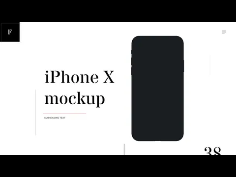 SUBHEADING TEXT iPhone X mockup