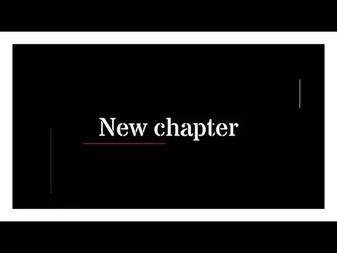 New chapter