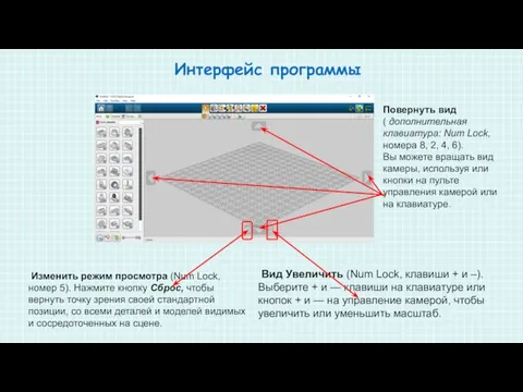 Изменить режим просмотра (Num Lock, номер 5). Нажмите кнопку Сброс, чтобы вернуть