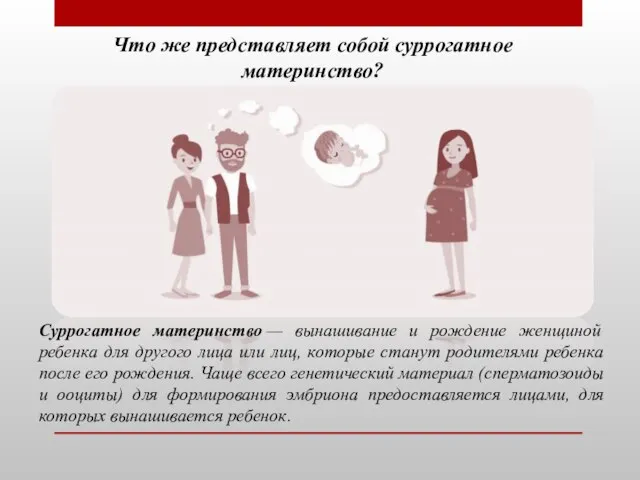 Что же представляет собой суррогатное материнство? Суррогатное материнство — вынашивание и рождение