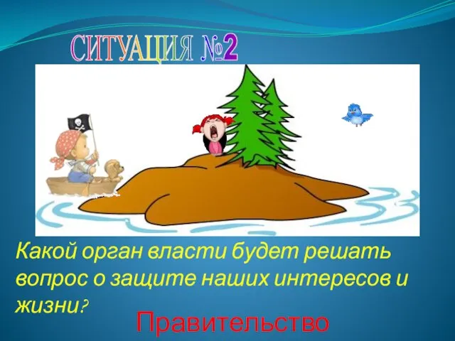 СИТУАЦИЯ №2 Какой орган власти будет решать вопрос о защите наших интересов и жизни? Правительство