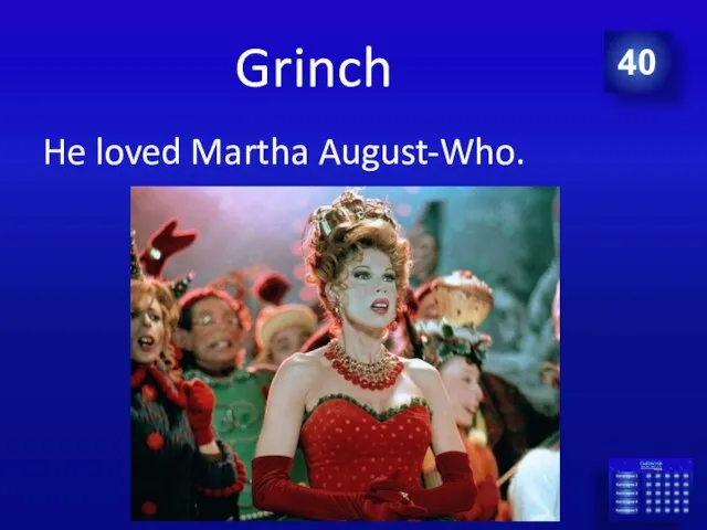 Grinch He loved Martha August-Who. 40