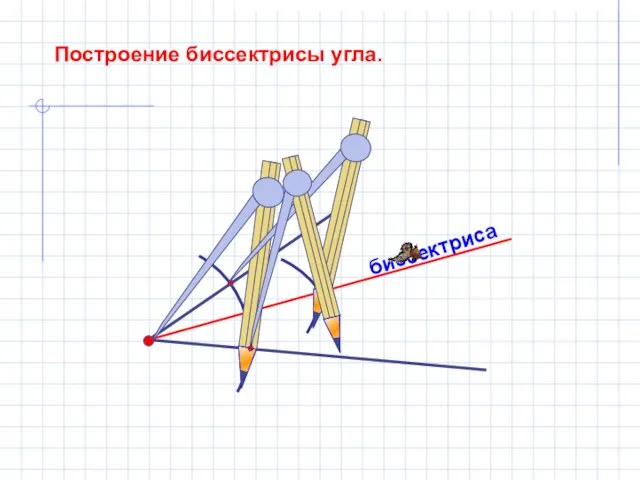 биссектриса Построение биссектрисы угла.