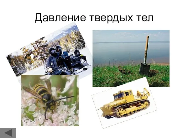 Давление твердых тел