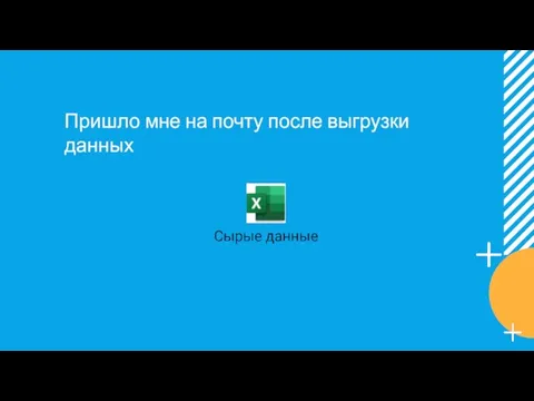 Пришло мне на почту после выгрузки данных