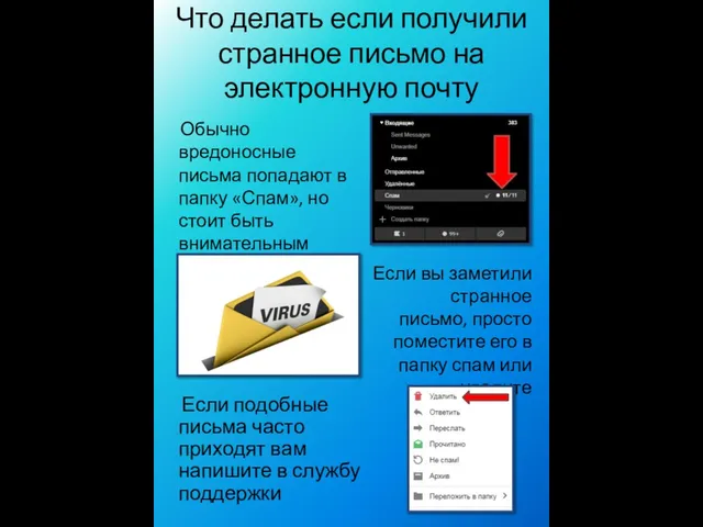 Что делать если получили странное письмо на электронную почту Обычно вредоносные письма