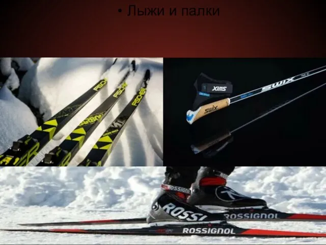 Лыжи и палки