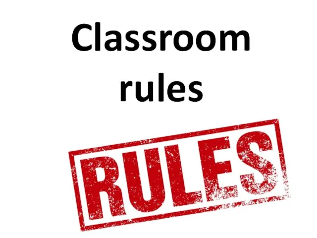 Classroom rules