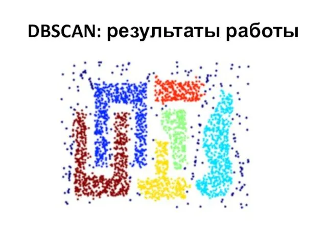 DBSCAN: результаты работы