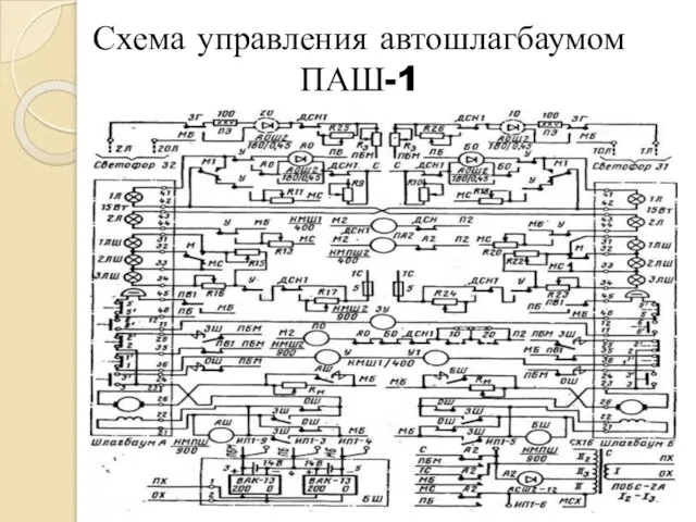 Схема управления автошлагбаумом ПАШ-1