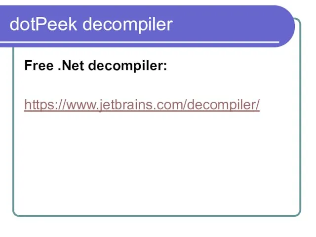 dotPeek decompiler Free .Net decompiler: https://www.jetbrains.com/decompiler/