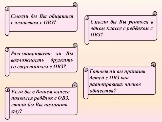 Смогли бы Вы общаться с человеком с ОВЗ? Смогли бы Вы учиться