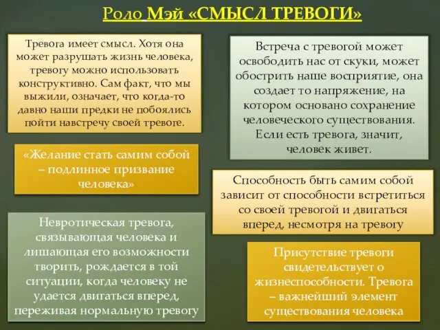 Тревога имеет смысл. Хотя она может разрушать жизнь человека, тревогу можно использовать