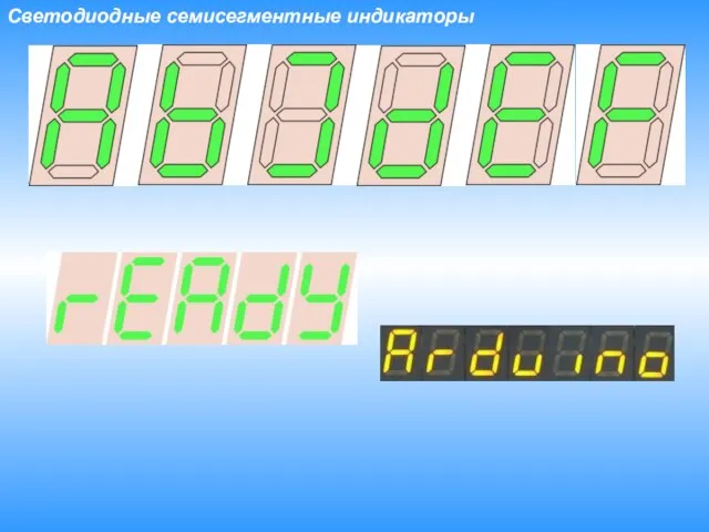 Светодиодные семисегментные индикаторы