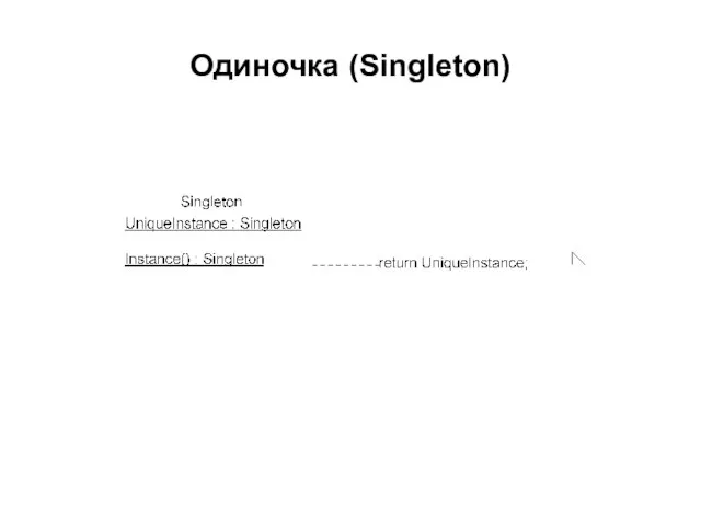 Одиночка (Singleton)