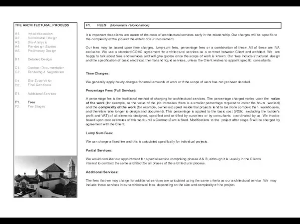 THE ARCHITECTURAL PROCESS A1. A2. A3. A4. A5. 12 / 13 Initial