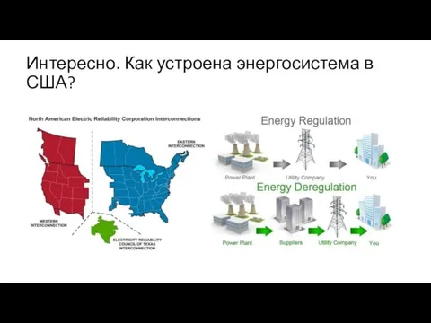 Интересно. Как устроена энергосистема в США?