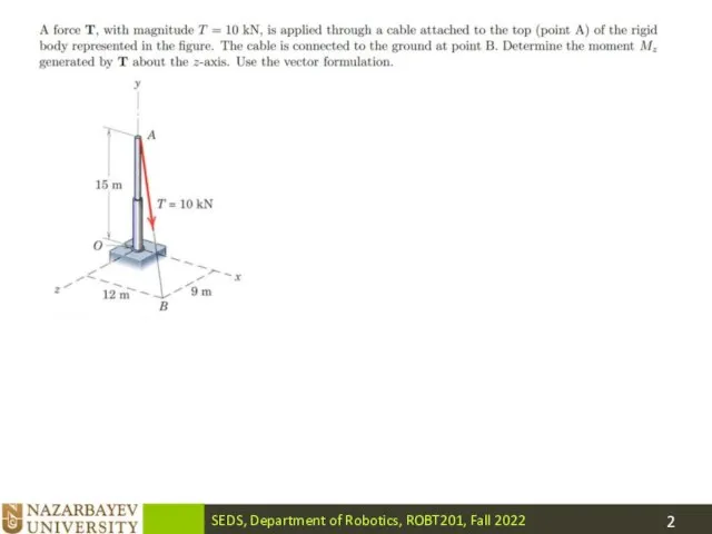 SEDS, Department of Robotics, ROBT201, Fall 2022