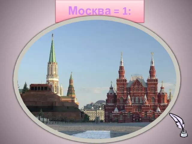 Москва = 1: