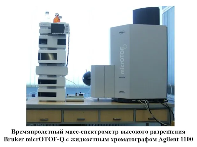 Времяпролетный масс-спектрометр высокого разрешения Bruker micrOTOF-Q с жидкостным хроматографом Agilent 1100