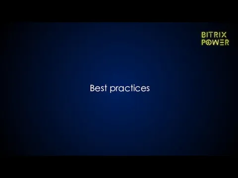 Best practices