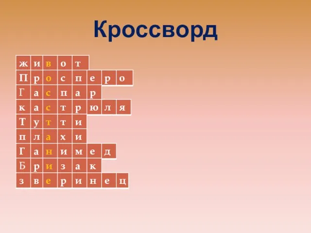 Кроссворд