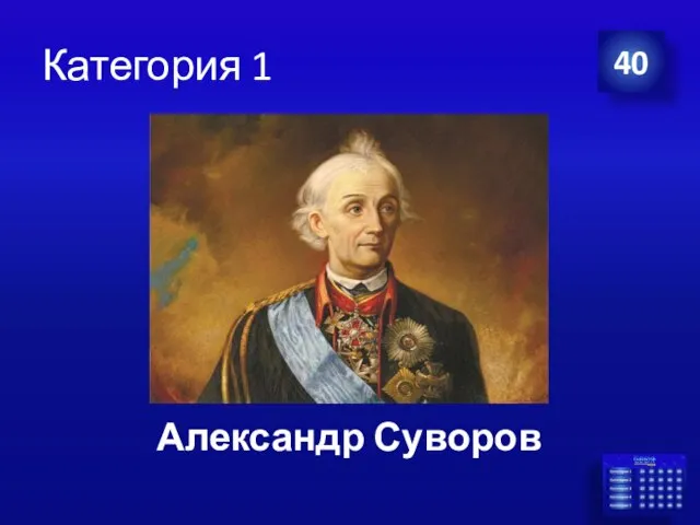 Категория 1 40 Александр Суворов