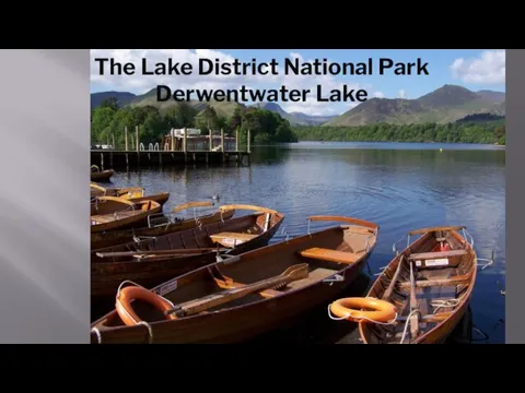 The Lake District National Park Derwentwater Lake