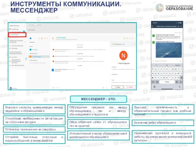 ИНСТРУМЕНТЫ КОММУНИКАЦИИ. МЕССЕНДЖЕР