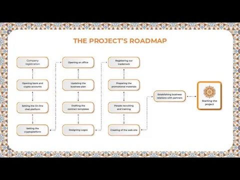 THE PROJECT’S ROADMAP