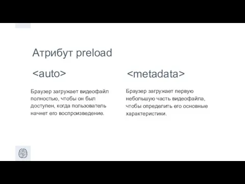 Браузер загружает видеофайл полностью, чтобы он был доступен, когда пользователь начнет его