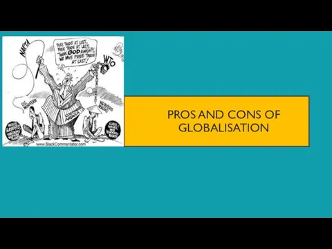 PROS AND CONS OF GLOBALISATION