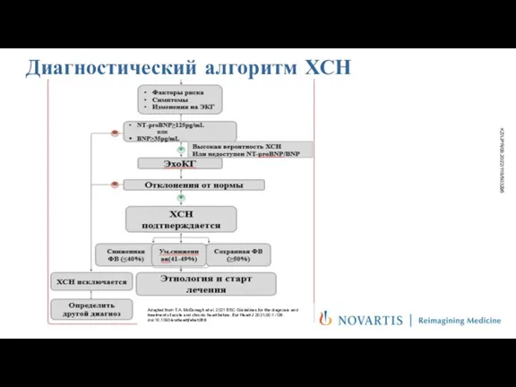 Диагностический алгоритм ХСН Adapted from T.A. McDonagh et al. 2021 ESC Guidelines