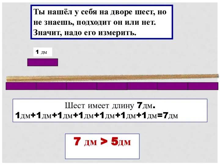 Ты нашёл у себя на дворе шест, но не знаешь, подходит он