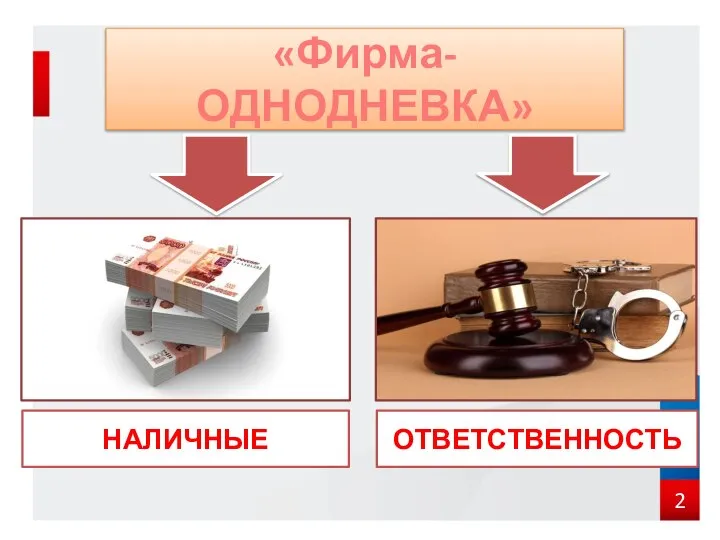 «Фирма-ОДНОДНЕВКА» ОТВЕТСТВЕННОСТЬ НАЛИЧНЫЕ