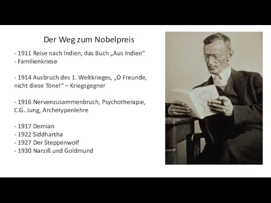 Der Weg zum Nobelpreis - 1911 Reise nach Indien, das Buch „Aus