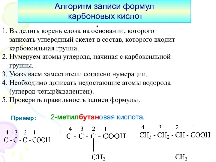 : 1. Выделить корень слова на основании, которого записать углеродный скелет в