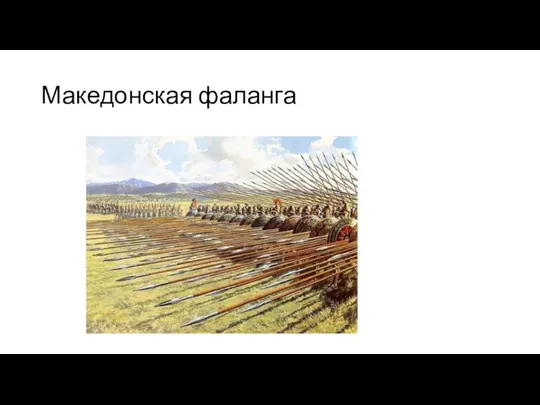 Македонская фаланга