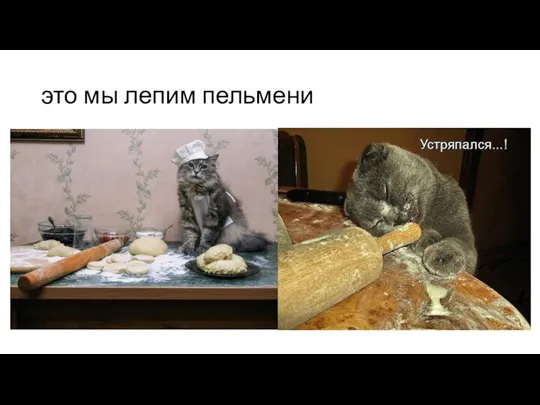 это мы лепим пельмени