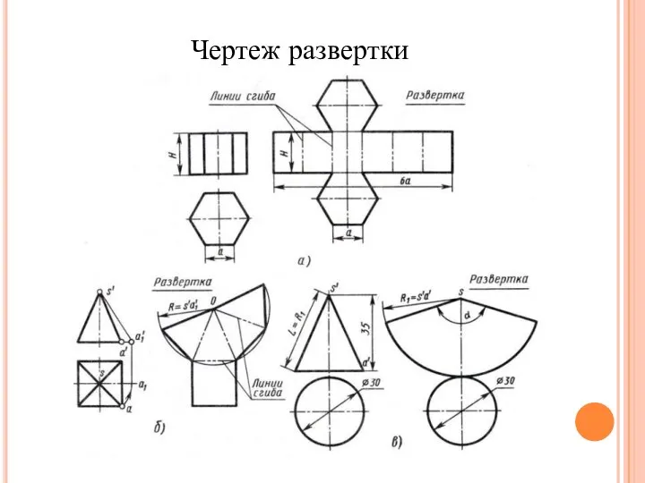 Чертеж развертки