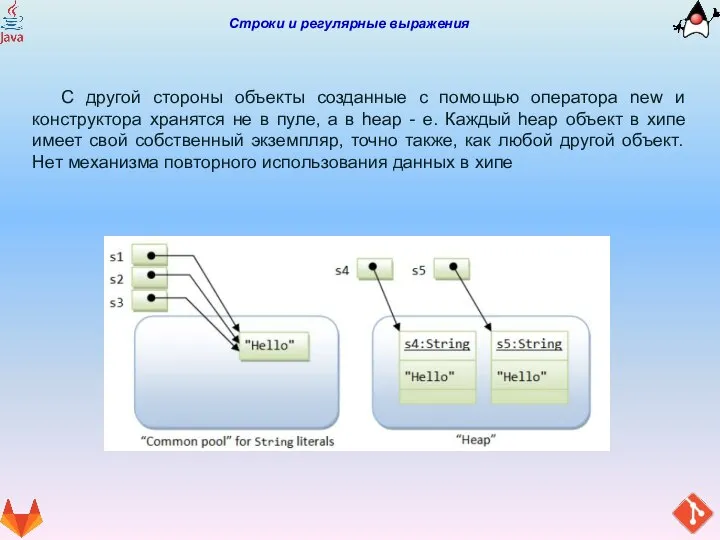 Строки и регулярные выражения С другой стороны объекты созданные с помощью оператора