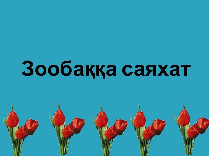 Зообаққа саяхат