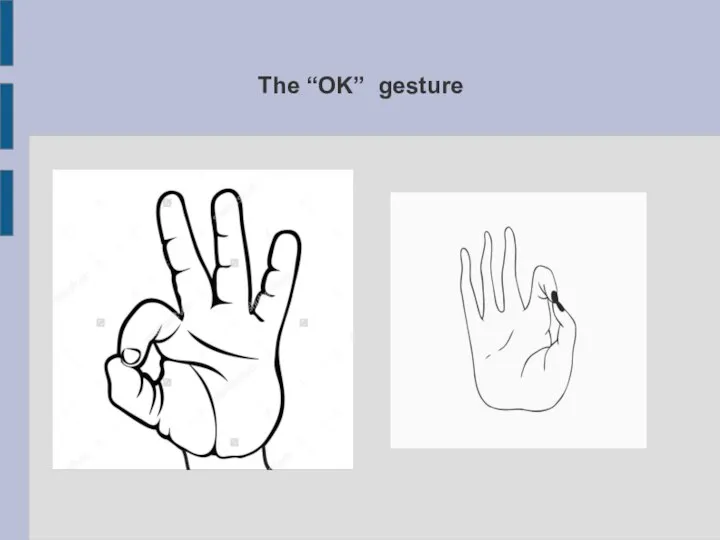 The “OK” gesture