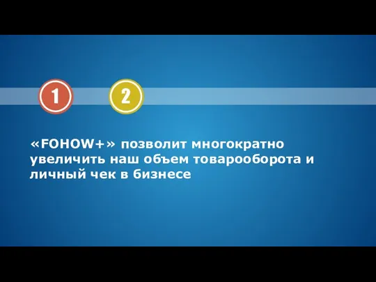 «FOHOW+» позволит многократно увеличить наш объем товарооборота и личный чек в бизнесе