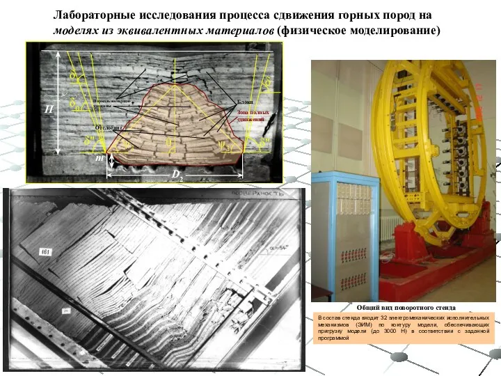 Лабораторные исследования процесса сдвижения горных пород на моделях из эквивалентных материалов (физическое моделирование)