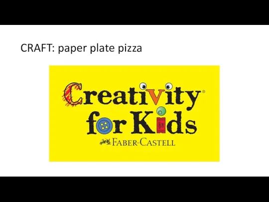 CRAFT: paper plate pizza