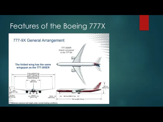 Features of the Boeing 777Х