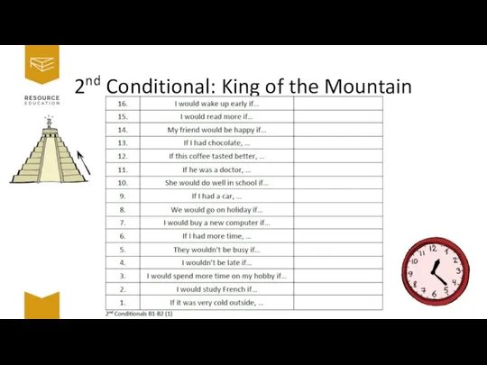 2nd Conditional: King of the Mountain RESOURCE-EDUCATION.COM